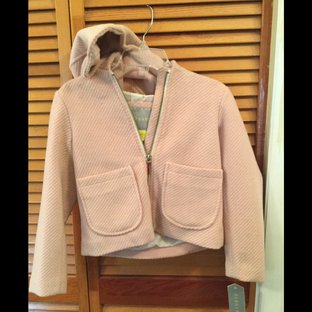 NWT Bernardo SZ 5/6 smooth corded hood zip jacket